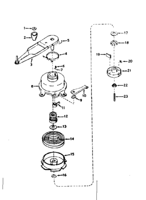 No-pull Starter Diagram and Parts List for 143131082  Craftsman Engine