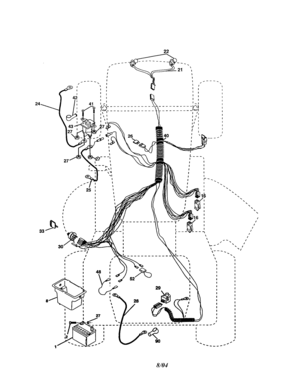 Electrical Diagram and Parts List for 917277311  Craftsman Lawn Tractor
