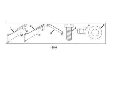 Dozer Blade Kit Diagram and Parts List for 48624112  Craftsman Lawn Tractor