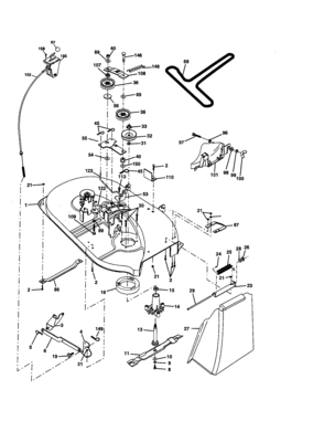Mower Diagram and Parts List for 917277491  Craftsman Lawn Tractor