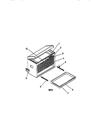Unit Parts Diagram and Parts List for 706657255  Craftsman Tool Stand & Cart