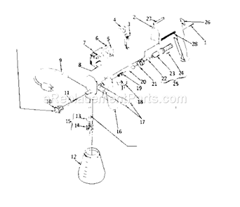 Part Location Diagram of 0016563 Craftsman Spring, Control Knob