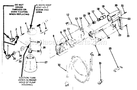 Page A Diagram and Parts List for 165155283  Craftsman Paint Sprayer