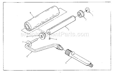 Part Location Diagram of 16329 Craftsman Roller Cover