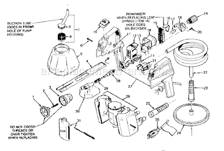 Page A Diagram and Parts List for 16515551  Craftsman Paint Sprayer