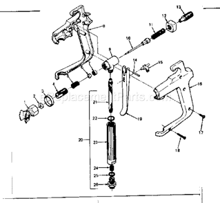 Page A Diagram and Parts List for 165155590  Craftsman Paint Sprayer