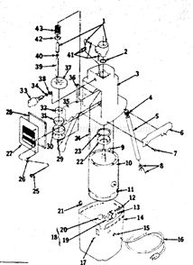 Page C Diagram and Parts List for 165155610  Craftsman Paint Sprayer