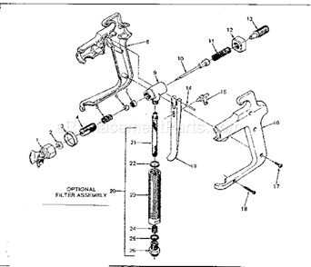 Page A Diagram and Parts List for 165155690  Craftsman Paint Sprayer