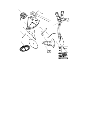Dual Line Cutting Head Diagram and Parts List for 358798280  Craftsman Trimmer