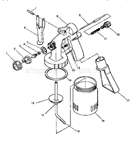 Page A Diagram and Parts List for 165276200  Craftsman Paint Sprayer