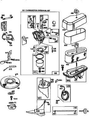 Engine 289707-0689-a1 (71/500) Diagram and Parts List for 500289707-0689-01  Craftsman Engine