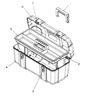 Part Location Diagram of 19272-RB1 Craftsman Shell, black