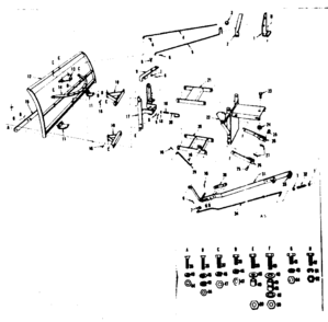 Part Location Diagram of 1399H Craftsman Lift rod