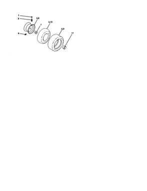 Wheels And Tires Diagram and Parts List for 917277310  Craftsman Lawn Tractor