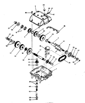Replacement Parts Diagram and Parts List for 143794  Craftsman Lawn Tractor