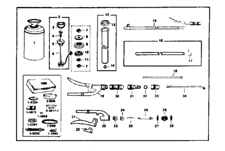 Compressed Air Sprayer Diagram and Parts List for 78615220  Craftsman Sprayer