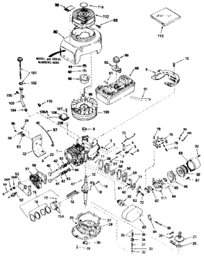 Part Location Diagram of 35265 Tecumseh Crankshaft (Incl. 13 & 14)