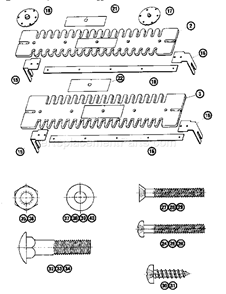 Templates Diagram and Parts List for 17125450  Craftsman Router