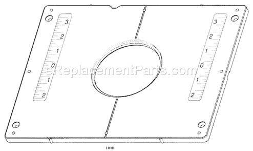 Router Adapter Plate Diagram and Parts List for 171264790  Craftsman Router