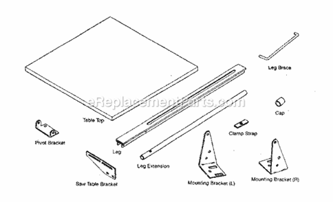 Part Location Diagram of 61134 Dynabrade 8 Inch Utility Nozzle