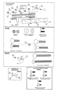 Fence/Guard Assy Diagram and Parts List for 17161181  Craftsman Router
