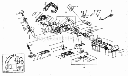 Page A Diagram and Parts List for 172267291  Craftsman Planer Jointer