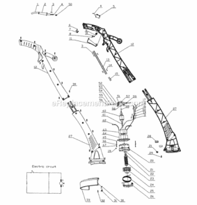 Page A Diagram and Parts List for 172740100  Craftsman Trimmer