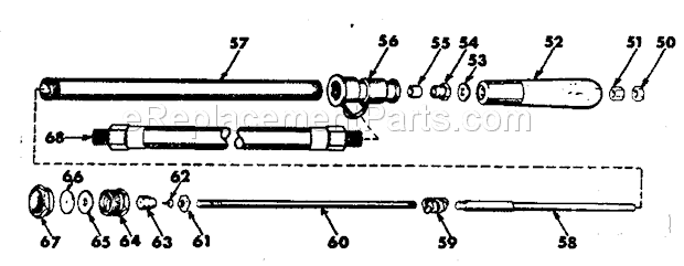 Part Location Diagram of 516605 Craftsman Intake Casting