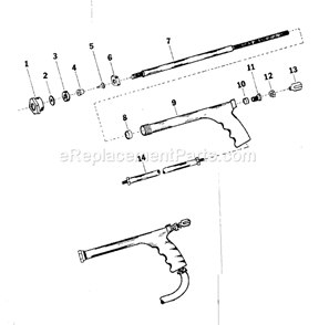 Page B Diagram and Parts List for 174450710  Craftsman Paint Sprayer