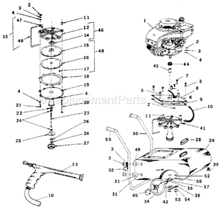 Page A Diagram and Parts List for 17445071  Craftsman Paint Sprayer