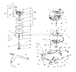 Page A Diagram and Parts List for 17445072  Craftsman Paint Sprayer