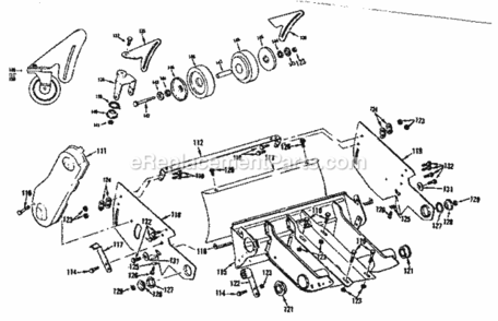 Page E Diagram and Parts List for 17481772  Craftsman Lawn Mower