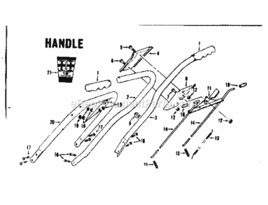 Part Location Diagram of 7753 Craftsman Hndl Uppr Left Hand