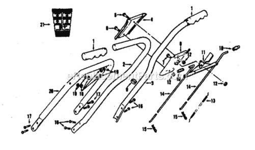Page A Diagram and Parts List for 17491281  Craftsman Lawn Mower