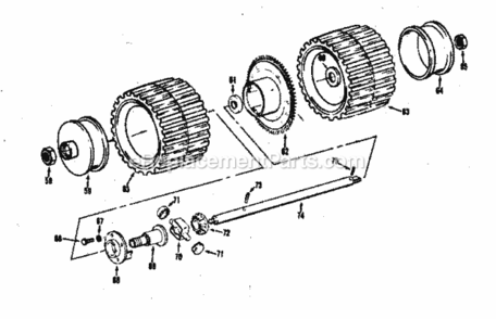 Page D Diagram and Parts List for 17491281  Craftsman Lawn Mower