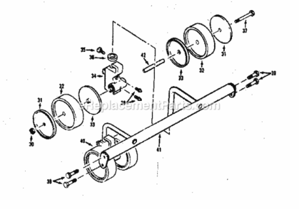 Page B Diagram and Parts List for 174912901  Craftsman Lawn Mower