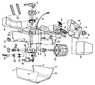 Part Location Diagram of 41A3074 Craftsman End panel