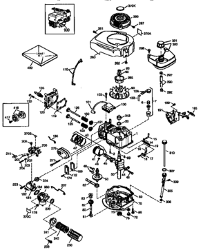 Engine (71/143) 143.975502 Diagram and Parts List for 143975502  Craftsman Engine