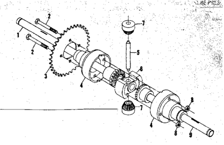 Differential And Axle Assembly No. 58916 Diagram and Parts List for 13196600  Craftsman Engine