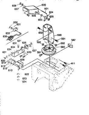 Discharge Chute Assembly Diagram and Parts List for 536886770  Craftsman Snow Blower