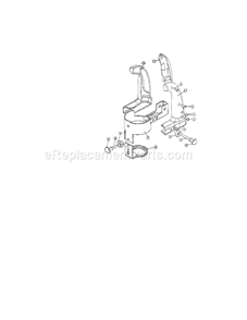 Handle Assembly Diagram and Parts List for 183172500  Craftsman Router