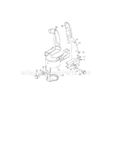 Handle Assembly Diagram and Parts List for 183172510  Craftsman Router