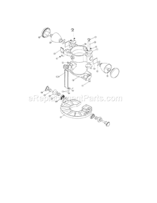 Router Assembly Diagram and Parts List for 183172510  Craftsman Router