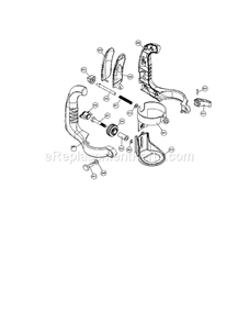Handle Assembly Diagram and Parts List for 183172520  Craftsman Router
