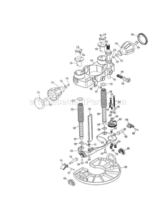 Router Assembly Diagram and Parts List for 183172520  Craftsman Router