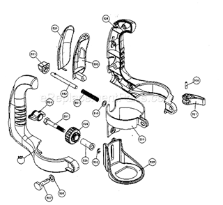 Handle Assy Diagram and Parts List for 183172521  Craftsman Router