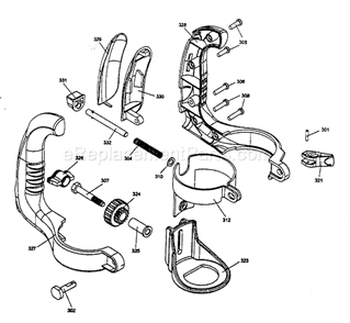 Handle Assy Diagram and Parts List for 183172530  Craftsman Multi-Tool