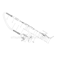 Flex Shaft Assembly Diagram and Parts List for 183172540  Craftsman Router