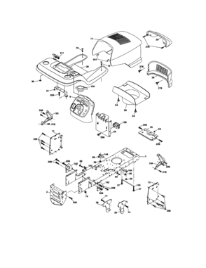 Chassis And Enclosures Diagram and Parts List for 917275902  Craftsman Lawn Tractor