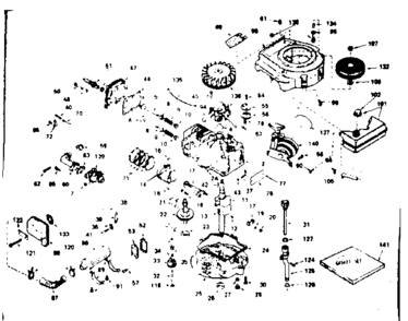 Unit Parts Diagram and Parts List for 143234212  Craftsman Engine